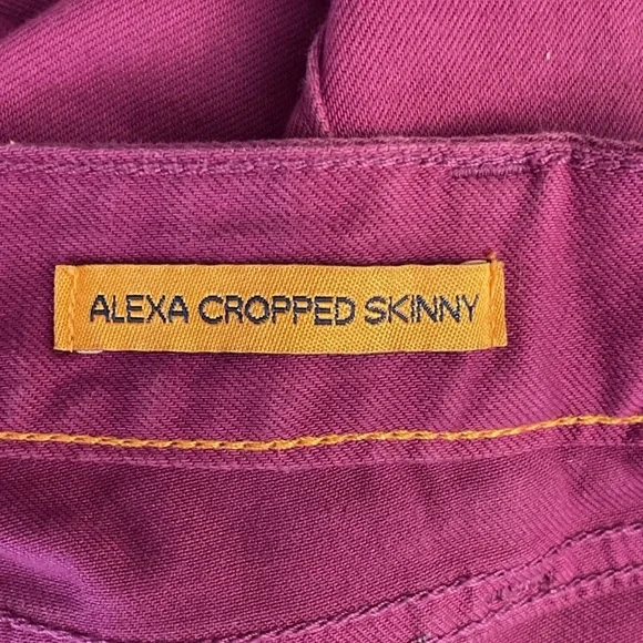 Tory Burch Women's Alexa Cropped Skinny Magenta
5 Pockets Jeans Pants Size 31 - Picture 4 of 7